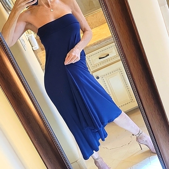 A. Byer Navy Flowy Skirt/Dress, S - Picture 9 of 16